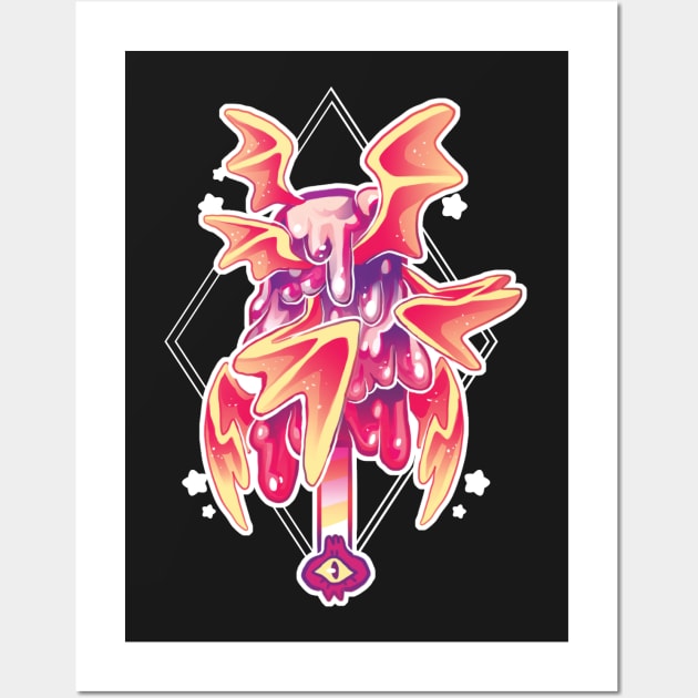 Candyfloss Wings | Monster Popsicle Wall Art by cosmicloak